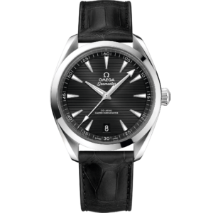 OMEGA® Seamaster Aqua Terra 150M 41 mm, steel on leather strap