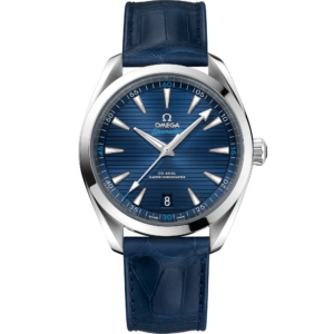 OMEGA® Seamaster Aqua Terra 150M 41 mm, steel on leather strap