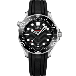 OMEGA® Seamaster Diver 300M 42 mm, steel on rubber strap