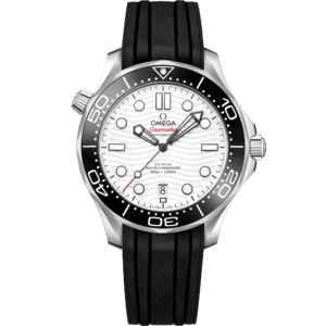 OMEGA® Seamaster Diver 300M 42 mm, steel on rubber strap