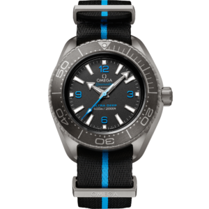 OMEGA® Seamaster Planet Ocean 6000M 45.5 mm, titanium on NATO strap