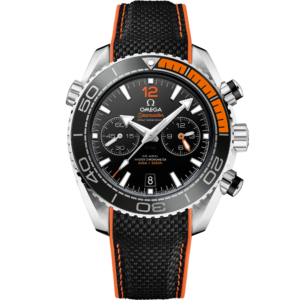 OMEGA® Seamaster Planet Ocean 600M 45.5 mm, steel on rubber strap