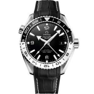 OMEGA® Seamaster Planet Ocean 600M 43.5 mm, steel on leather strap with rubber lining