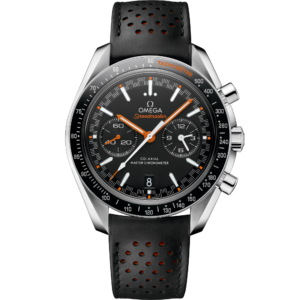 OMEGA® Speedmaster Racing 44.25 mm, steel on leather strap